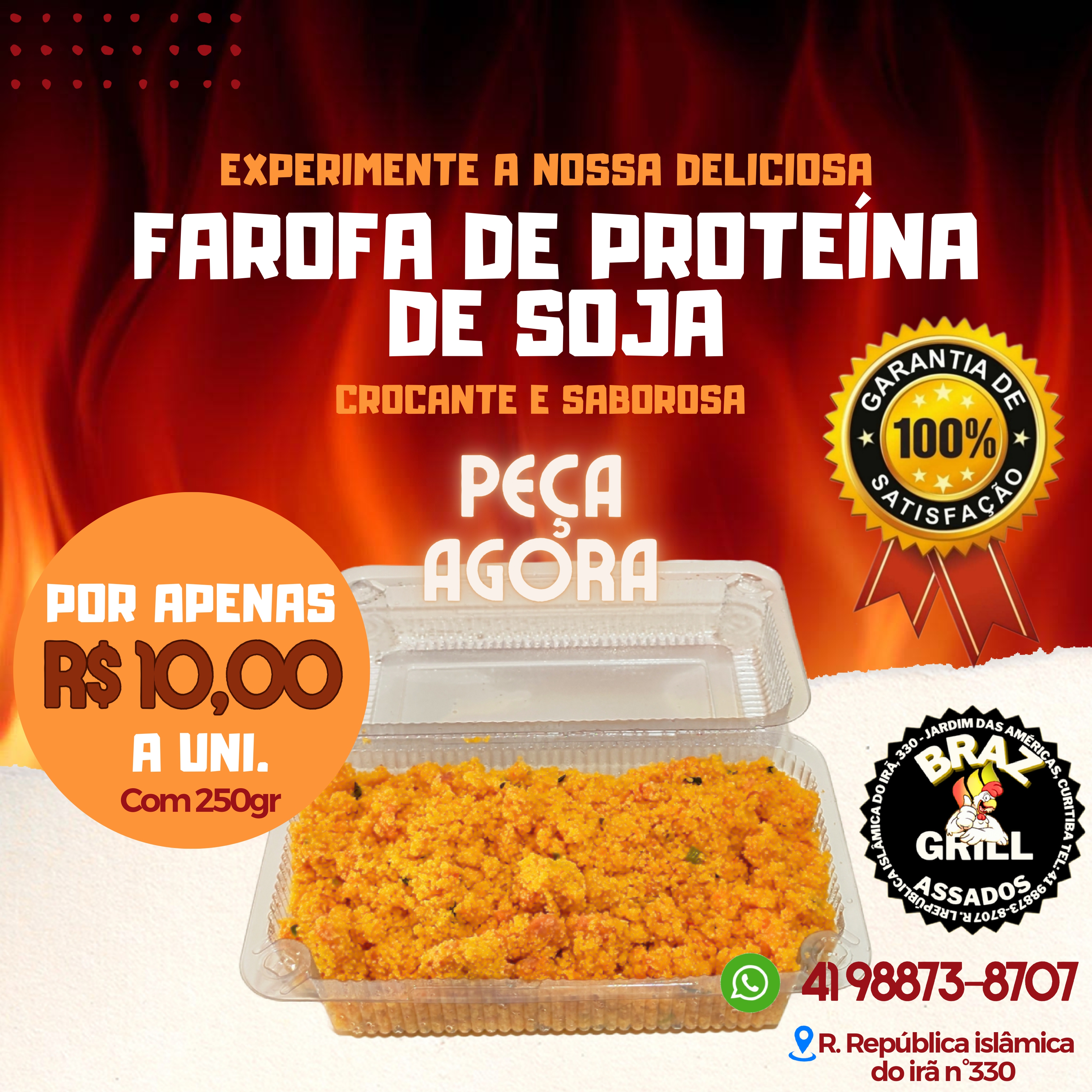 Farofa de Proteina de Soja